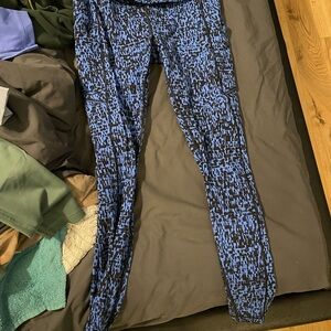Lululemon Swift Speed Blue Patterned Leggings